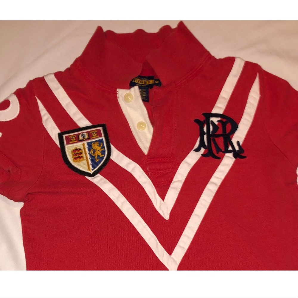 Rugby patched polo